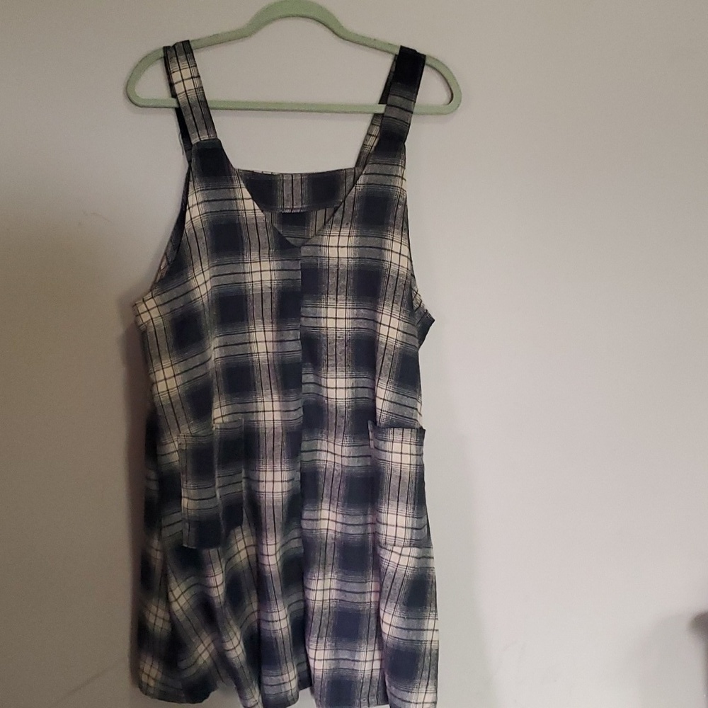 shein plaid dress size xl